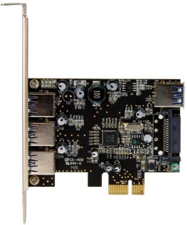 StarTech.com Scheda Espansione PCI Express USB 3.0 SuperSpeed a 4 porte ( 3 esterne, 1 interna ) (PEXUSB3S42)