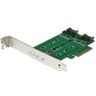 StarTech.com Adattatore SSD M.2 NGFF a 3 porte - 1x M.2 PCIe ( NVMe) , 2x M.2 SATA III M.2 - PCIe 3.0 (PEXM2SAT32N1)