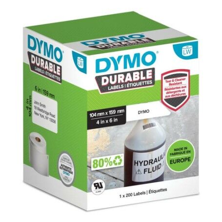 dymo durable bianco etichetta per stampante autoadesiva (2112287)