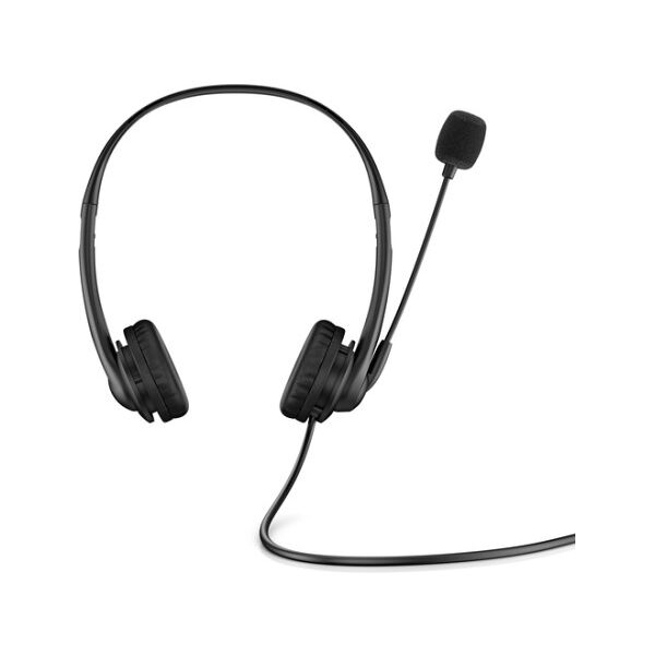 hp stereo usb headset g2 auricolare cablato a padiglione ufficio nero (428k6aa)