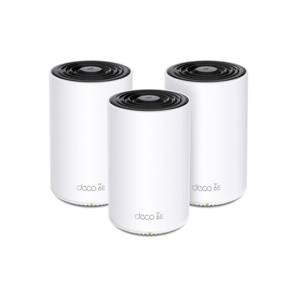 tp-link deco xe75 tri-band (2,4 ghz/5 ghz/6 ghz) wi-fi 6e (802.11ax) bianco 3 interno (deco xe75(3-pack))