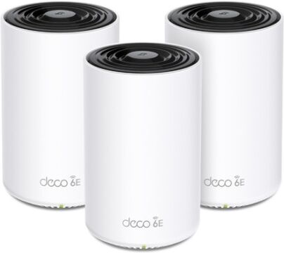 tp-link deco xe75 tri-band (2,4 ghz/5 ghz/6 ghz) wi-fi 6e (802.11ax) bianco 3 interno (deco xe75(3-pack))