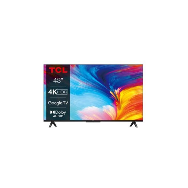 tcl serie p63 43p635 tv 109,2 cm (43) 4k ultra hd smart tv wi-fi nero (43p635)