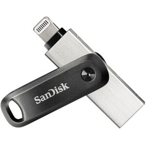 SanDisk iXpand unità flash USB 64 GB USB Type-A / Lightning 3.2 Gen 2 (3.1 Gen 2) Nero, Argento (SDIX60N-064G-GN6NN)