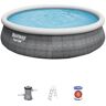 Bestway 57372 piscina fuori terra Piscina gonfiabile Piscina rotonda 12362 L Grigio (57372)