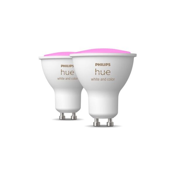 philips hue white and color ambiance gu10 - confezione da 2 (929001953112)