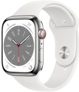 Apple Watch Series 8 OLED 45 mm 4G Argento GPS (satellitare) (MNKE3FD/A)