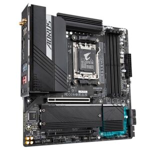 Gigabyte B650M AORUS ELITE AX scheda madre AMD B650 Presa di corrente AM5 micro ATX (B650M AORUS ELITE AX)