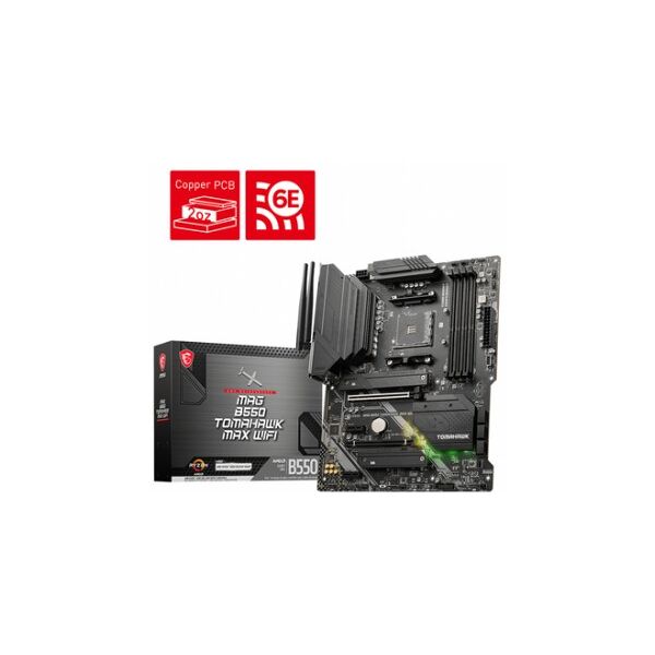 msi mag b550 tomahawk max wifi amd b550 socket am4 atx (7c94-043r)