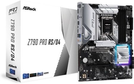 asrock z790 pro rs/d4 intel z790 lga 1700 atx (90-mxbjl0-a0uayz)