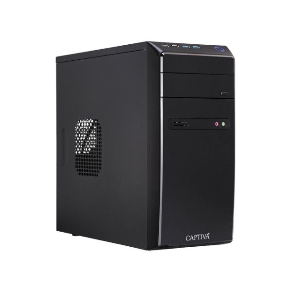 captiva power starter r65-472 5600g desktop amd ryzen™ 5 8 gb ddr4-sdram 500 gb ssd windows 11 pro pc nero (65472)