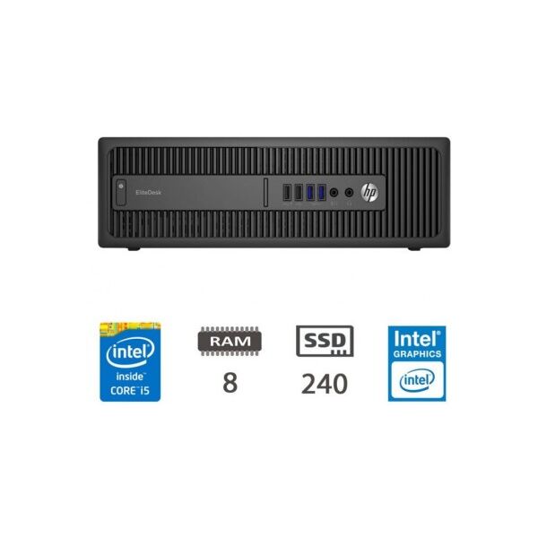 rigenerati hp pc sff refurbished 600 g1 i5-4570 8gb 240gb ssd win 10 pro (004606pcr-eu)