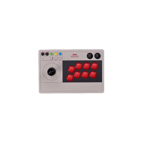 8bitdo arcade stick grigio bluetooth/usb joystick analogico/digitale nintendo switch, nintendo switch lite, pc (ret00234)