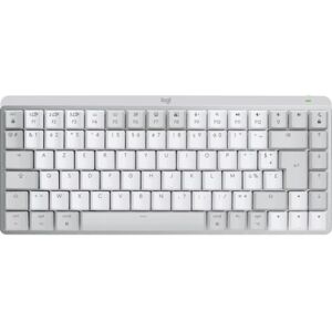 Logitech MX Mini Mechanical for Mac tastiera Bluetooth AZERTY Francese Grigio, Bianco (920-010795)