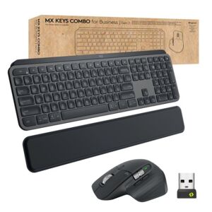 Logitech MX Keys combo for Business Gen 2 tastiera Mouse incluso RF senza fili + Bluetooth QWERTY US International  (920-010933)