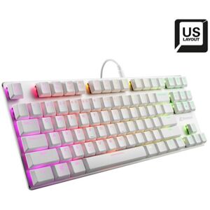 Sharkoon PureWriter TKL RGB Blue tastiera USB QWERTY Inglese US Bianco (4044951034291)