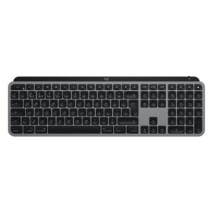 Logitech MX Keys for Mac tastiera RF senza fili + Bluetooth QWERTZ Tedesco Alluminio, Nero (920-009553)