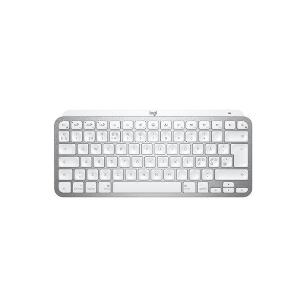 logitech mx keys mini for mac minimalist wireless illuminated keyboard tastiera bluetooth qwerty nordic grigio (920-010524)