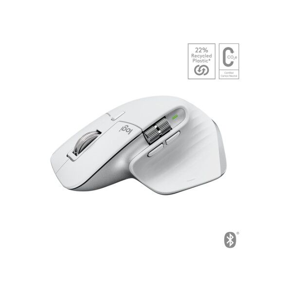 logitech mx master 3s for mac mouse mano destra bluetooth laser 8000 dpi (910-006572)