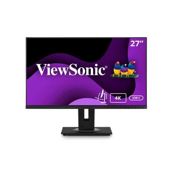 viewsonic vg2756-4k monitor pc 68,6 cm (27) 3840 x 2160 pixel 4k ultra hd nero (vg2756-4k)