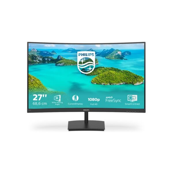 philips e line 271e1sca/00 led display 68,6 cm (27) 1920 x 1080 pixel full hd lcd nero (271e1sca/00)