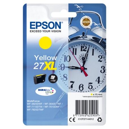 Epson Alarm clock Cartuccia Sveglia Giallo Inchiostri DURABrite Ultra 27XL (C13T27144022)
