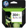 HP 304XL Tri-color Original Ink Cartridge cartuccia d'inchiostro 1 pz Resa elevata (XL) Ciano, Magenta, Giallo (N9K07AE)