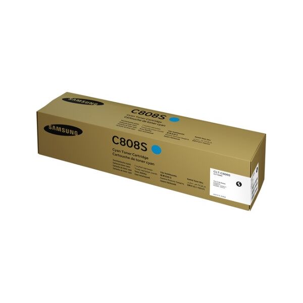 hp samsung cartuccia toner ciano clt-c808s (ss560a)