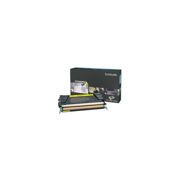 lexmark c734a2yg cartuccia toner originale giallo (c734a2yg)