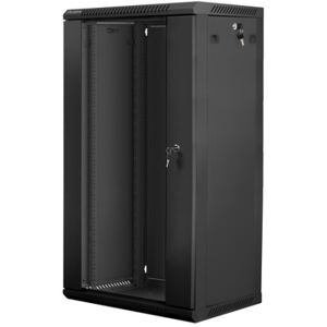 Lanberg WF01-6422-10B rack 22U Da parete Nero (WF01-6422-10B)