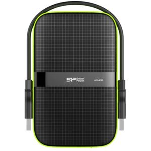 Silicon Power Armor A60 disco rigido esterno 4000 GB Nero, Verde (SP040TBPHDA60S3K)