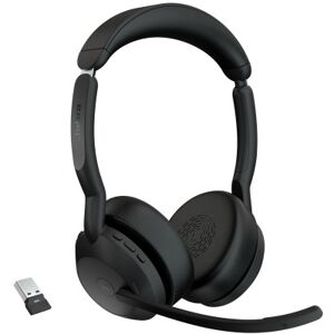 Jabra Evolve2 55 Auricolare Wireless A Padiglione Ufficio Bluetooth Base di ricarica Nero (25599-999-999)