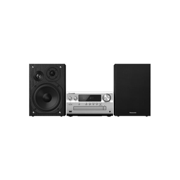 panasonic sc-pmx802e-s set audio da casa mini impianto audio domestico 120 w nero, argento (sc-pmx802e-s)
