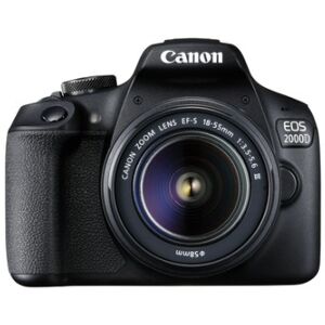 Canon EOS 2000D BK 18-55 IS + SB130 +16GB EU26 Kit fotocamere SLR 24,1 MP CMOS 6000 x 4000 Pixel Nero (2728C013)