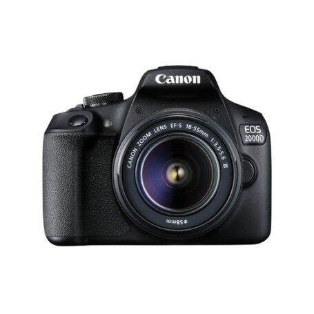 Canon EOS 2000D BK 18-55 IS + SB130 +16GB EU26 Kit fotocamere SLR 24,1 MP CMOS 6000 x 4000 Pixel Nero (2728C013)