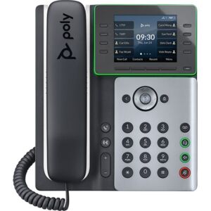 POLY Edge E300 telefono IP Nero, Argento 8 linee LCD (2200-87815-025)