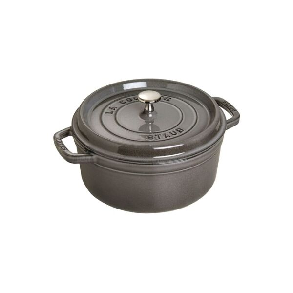 staub 40500-246-0 padella 3,8 l rotondo grafite, grigio (40500-246-0)