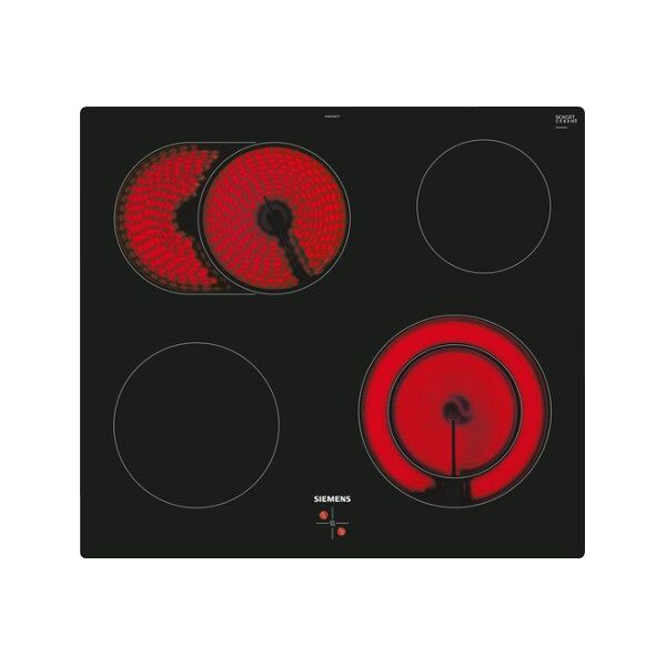 siemens iq300 ea601gn17 piano cottura nero da incasso ceramica 4 fornello(i) (ea601gn17) (ea601gn17_price1)