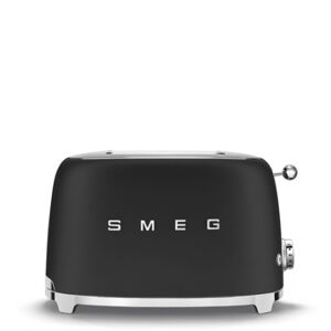 smeg tsf01blmeu tostapane 2 fetta/e 950 w nero, acciaio inossidabile (tsf01blmeu)