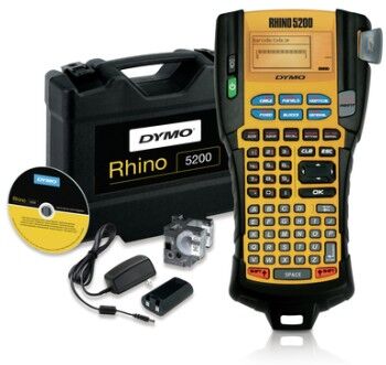 dymo rhino 5200 kit stampante per etichette (cd) trasferimento termico 180 x 180 dpi abc (s0841390)