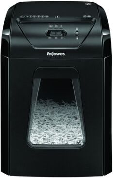 Fellowes Powershred 12C distruggi documenti Triturazione incrociata 22,5 cm Nero (7120101)