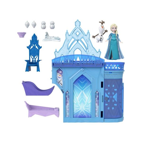 mattel doll + small playset - elsa casa per le bambole (hlx01)