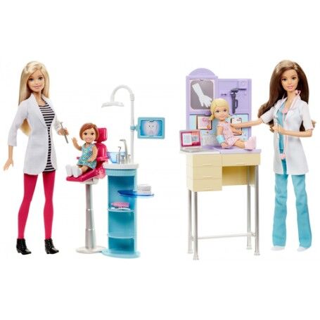 Mattel Barbie Playset a tema Carriera, Bambola in assortimento, Giocattolo per Bambini 3 + anni, Assortito (DHB63)