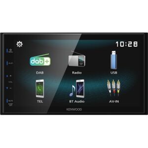 Kenwood DMX125DAB Ricevitore multimediale per auto Nero 84 W Bluetooth (DMX125DAB)