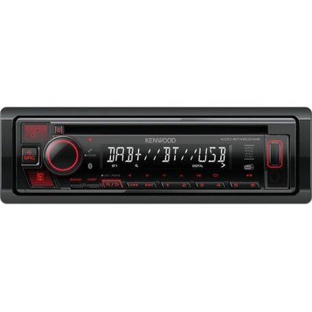 Kenwood KDC-BT450DAB Ricevitore multimediale per auto Nero 50 W Bluetooth (KDC-BT450DAB)
