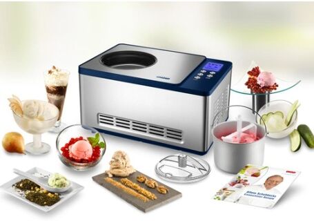 Unold 48818 macchina per gelato Gelatiera compressore 1,5 L 150 W Blu, Acciaio inossidabile (48818)