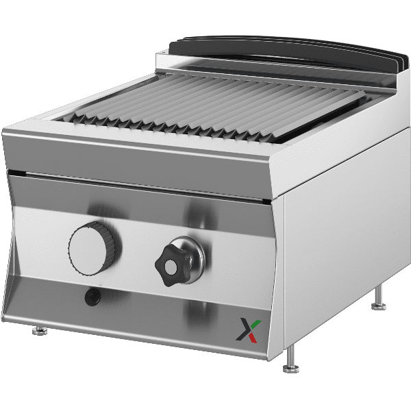 inoxbim combi grill+ griglia diretta a gas da banco inox bim 450x900x850/900hkg.60kw.12