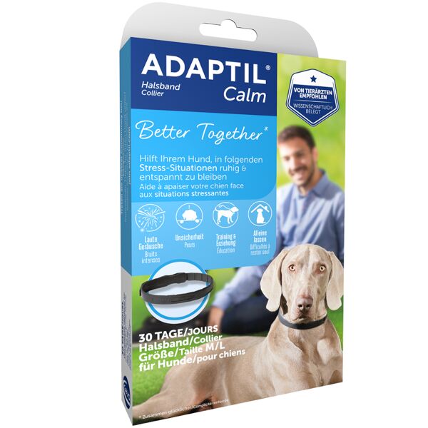 adaptil collare calmante per cani  - misura collo fino a 62,5 cm (taglia media/grande)