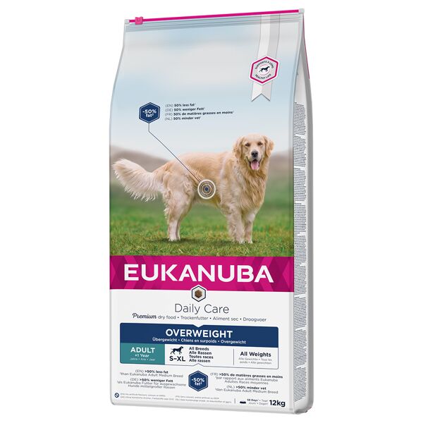 eukanuba daily care sovrappeso adult crocchette per cani - set %: 2 x 12 kg