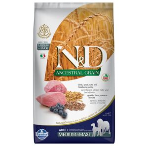 N&D Ancestral Grain Dog Farmina N&D Ancestral Grain Adult Medium & Maxi Agnello e Mirtillo - 12 kg